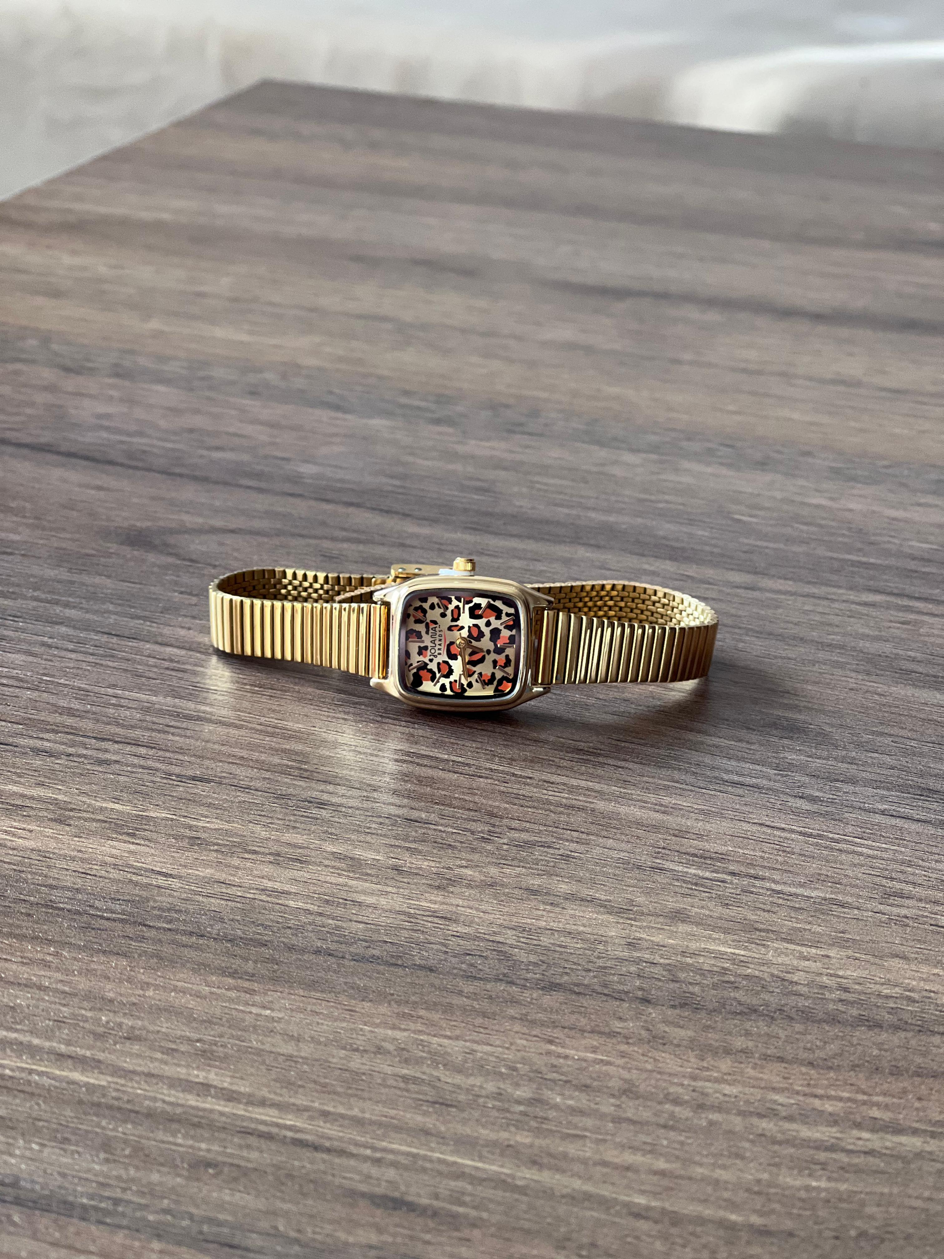 Vintage Golden Leopard Watch  Classic Chic Edition