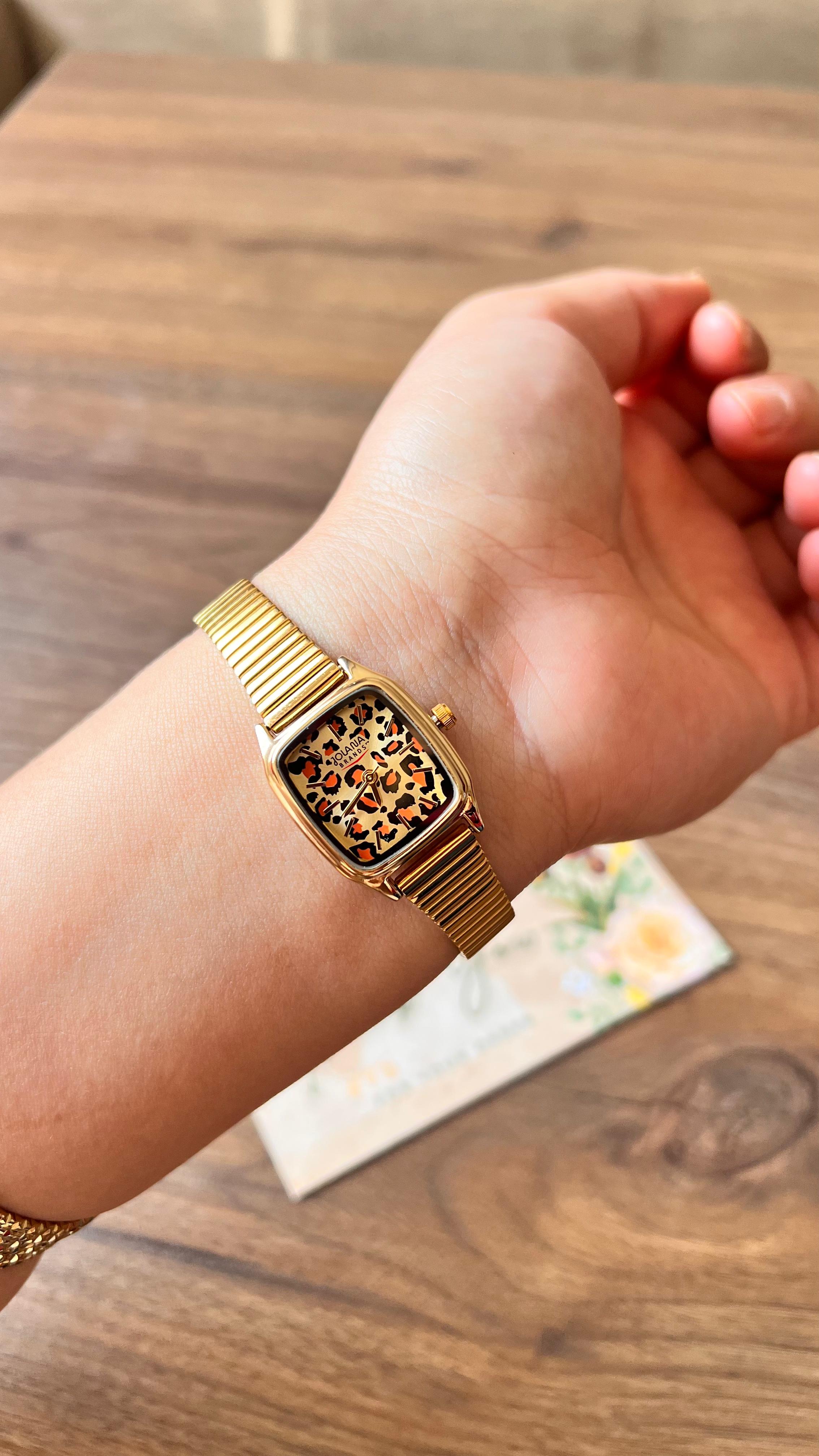 Vintage Golden Leopard Watch  Classic Chic Edition
