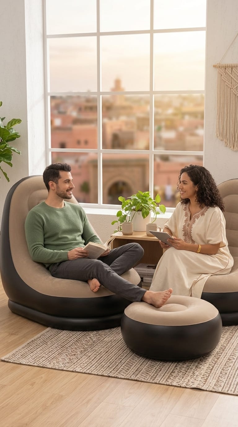 Fauteuil Gonflable Relax avec Repose Pieds