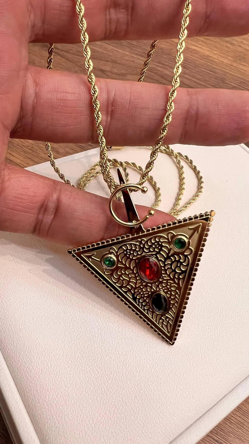 Collier Amazigh berbère marocain vintage timizghin Motif