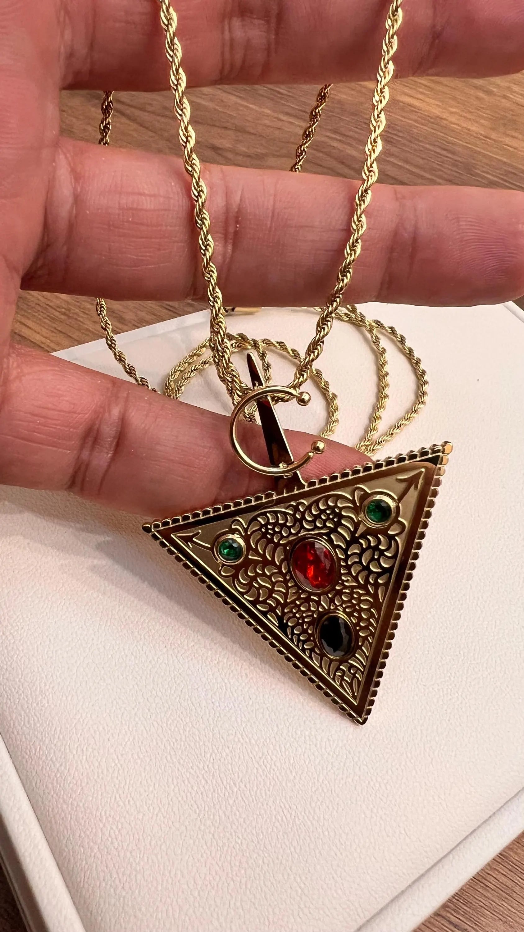 Collier Amazigh berbère marocain vintage timizghin Motif