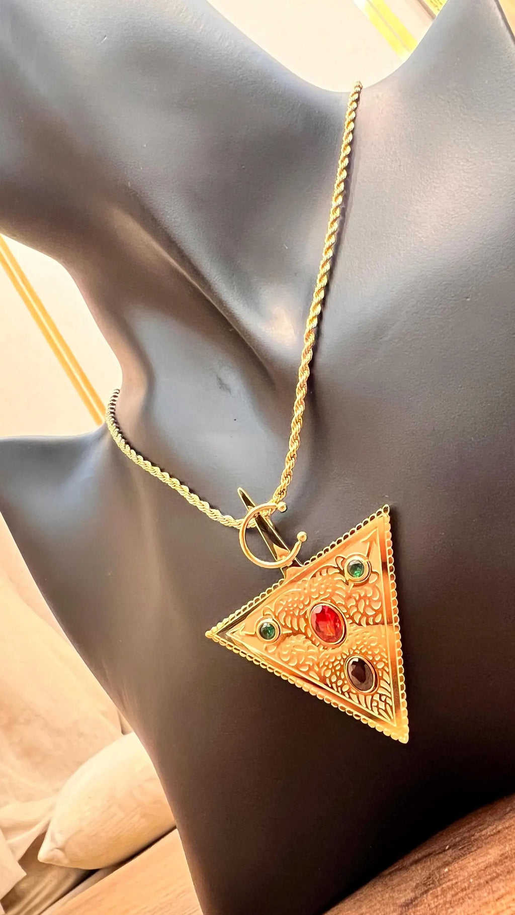 Collier Amazigh berbère marocain vintage timizghin Motif