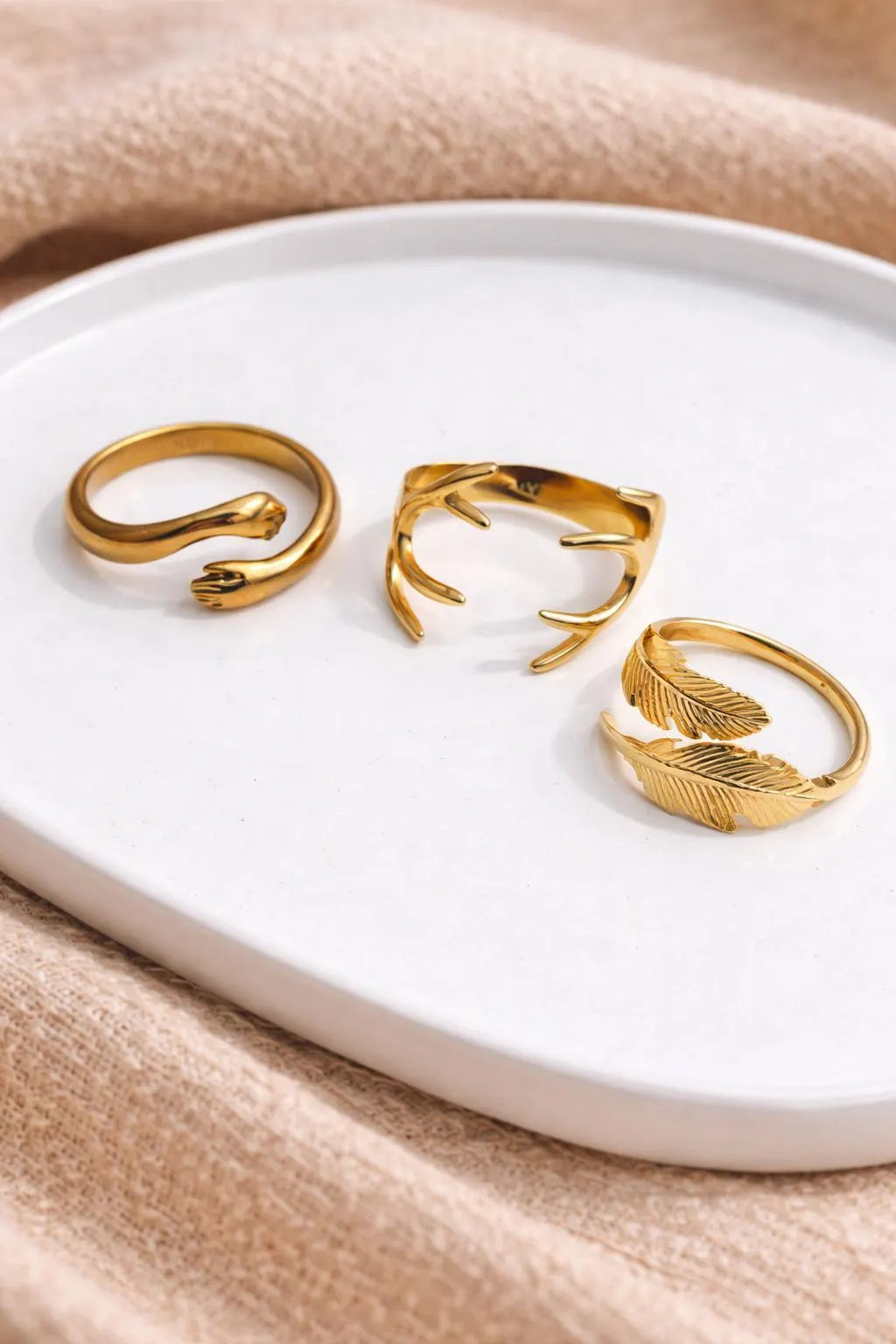 Bague Ajustable en Or Bague ouverte Style bohème Accessoires mains