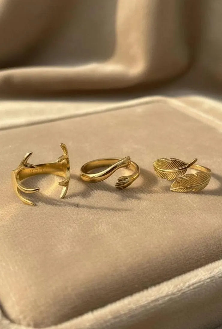 Bague Ajustable en Or Bague ouverte Style bohème Accessoires mains