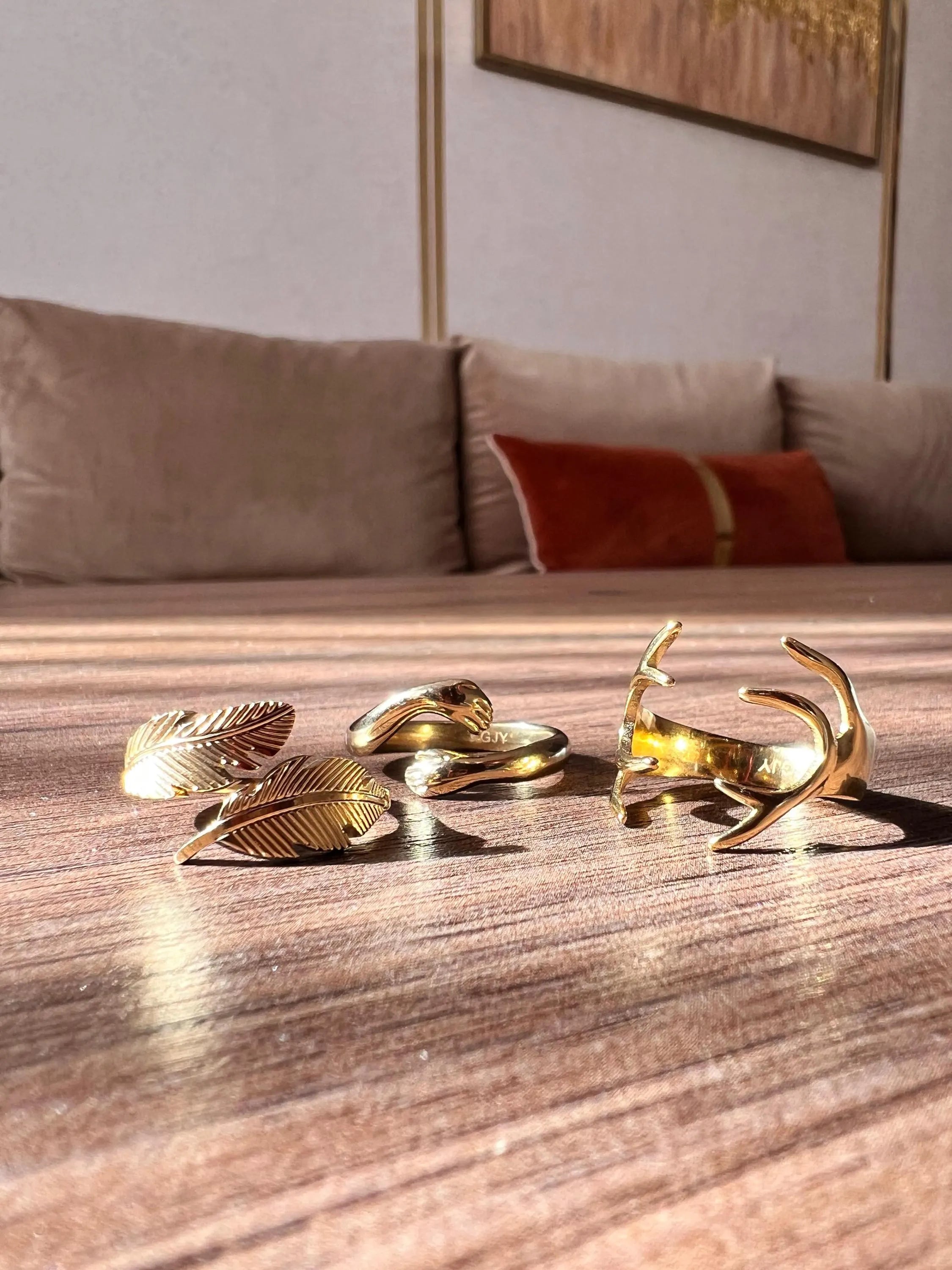 Bague Ajustable en Or Bague ouverte Style bohème Accessoires mains