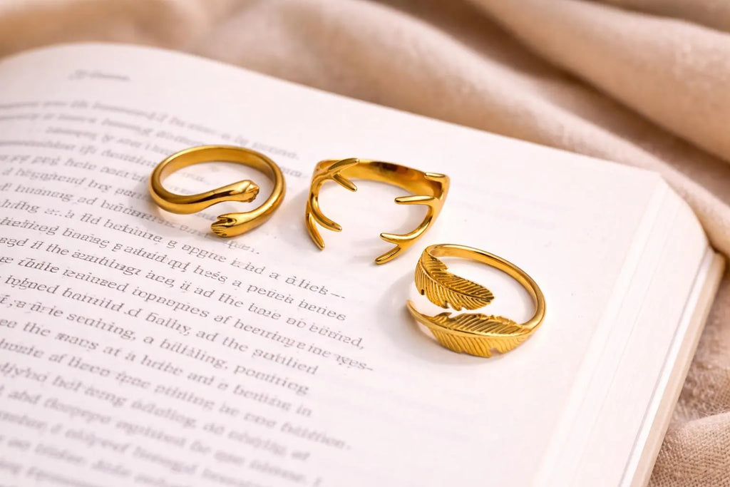 Bague Ajustable en Or Bague ouverte Style bohème Accessoires mains